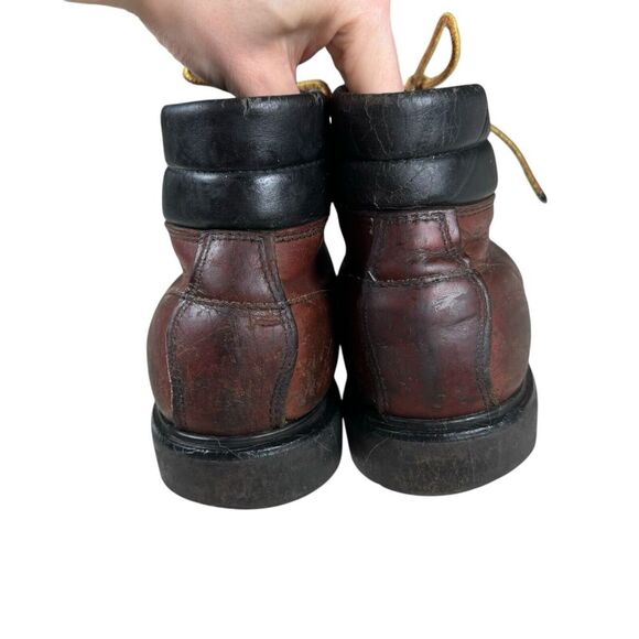 Vintage Red Wing Reddish Brown Leather Super Sole‎ Lace Up Work Boots Sz 8 D USA - Picture 6 of 16